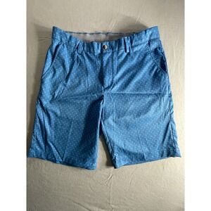 Greg Norman Mens SZ 34 Blue Golf Chimo ML75 Microlux Shorts 10" Bottoms